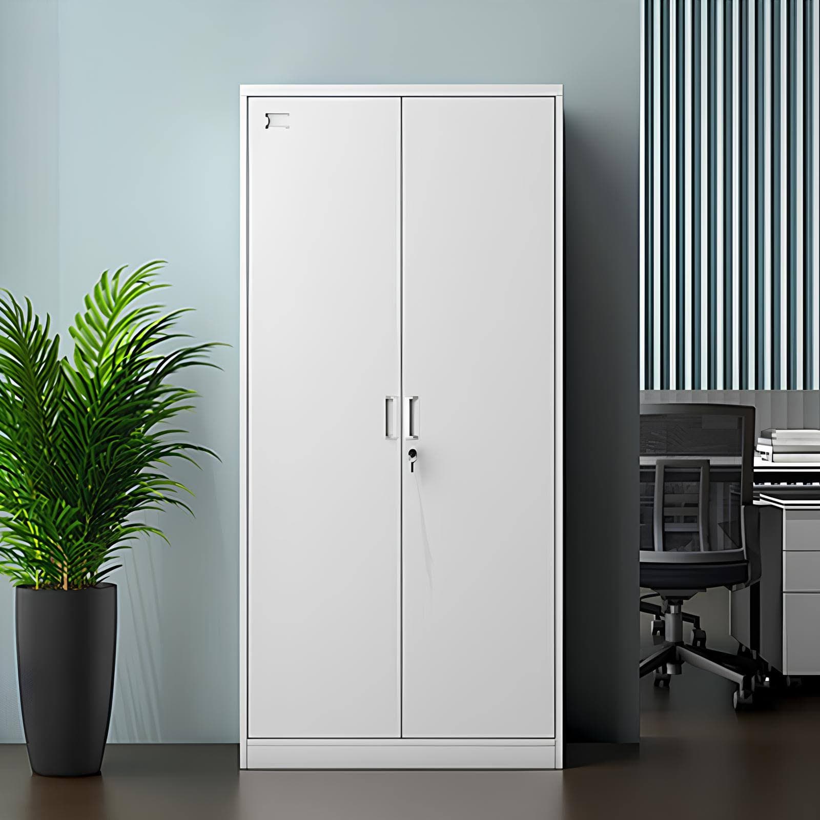 2 Door Steel Office Lockable Cabinet