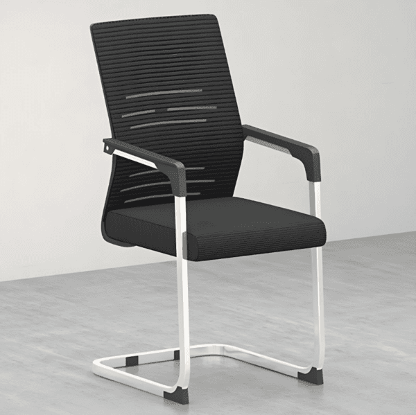 Mesh Visitor Chair with Chrome Frame