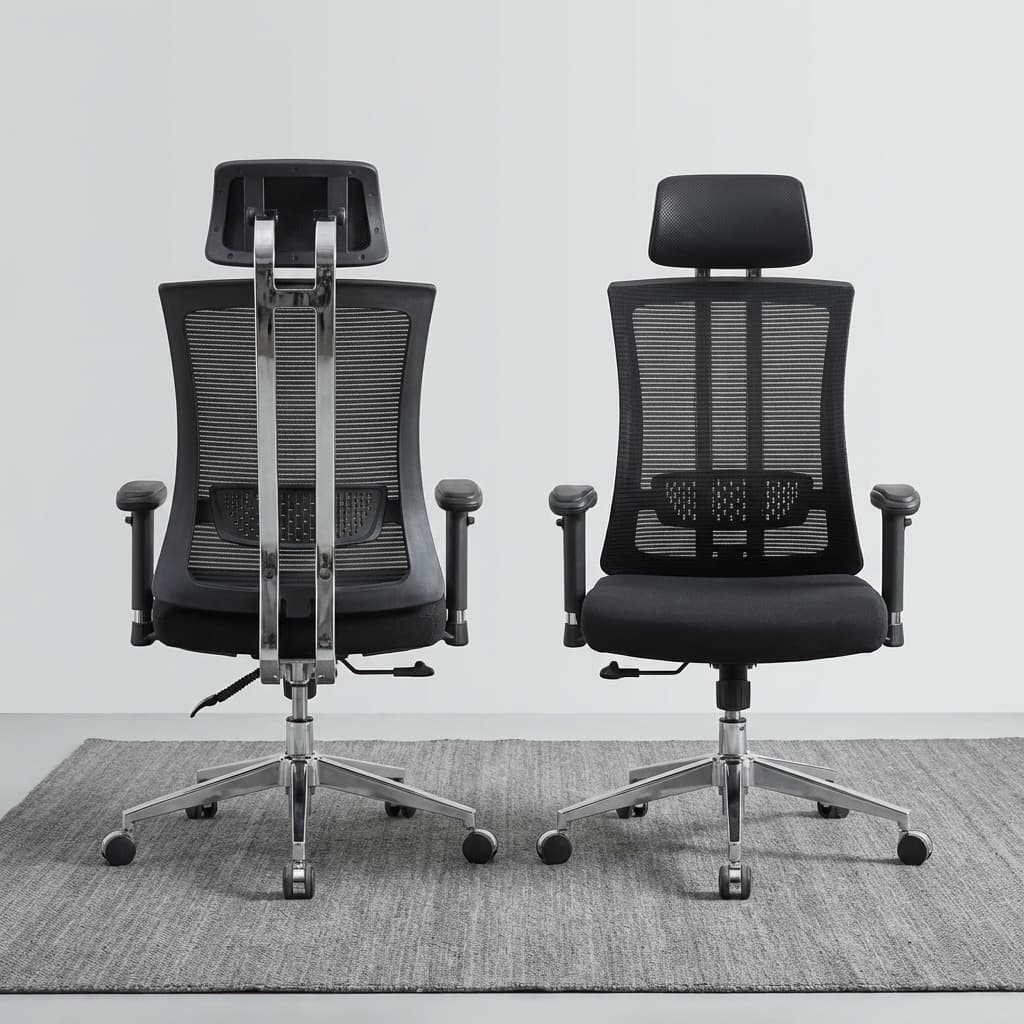 Mesh Executive Chair With Adjustable Recliner Back