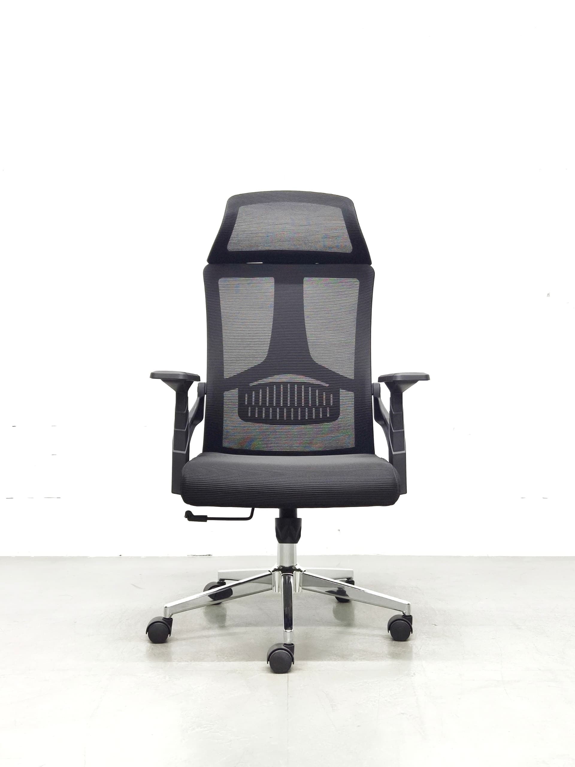 High Back Mesh Headrest Staff Office Seat