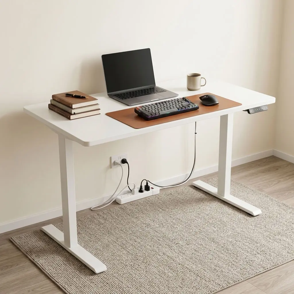 1200mm Electric Work Desk  White