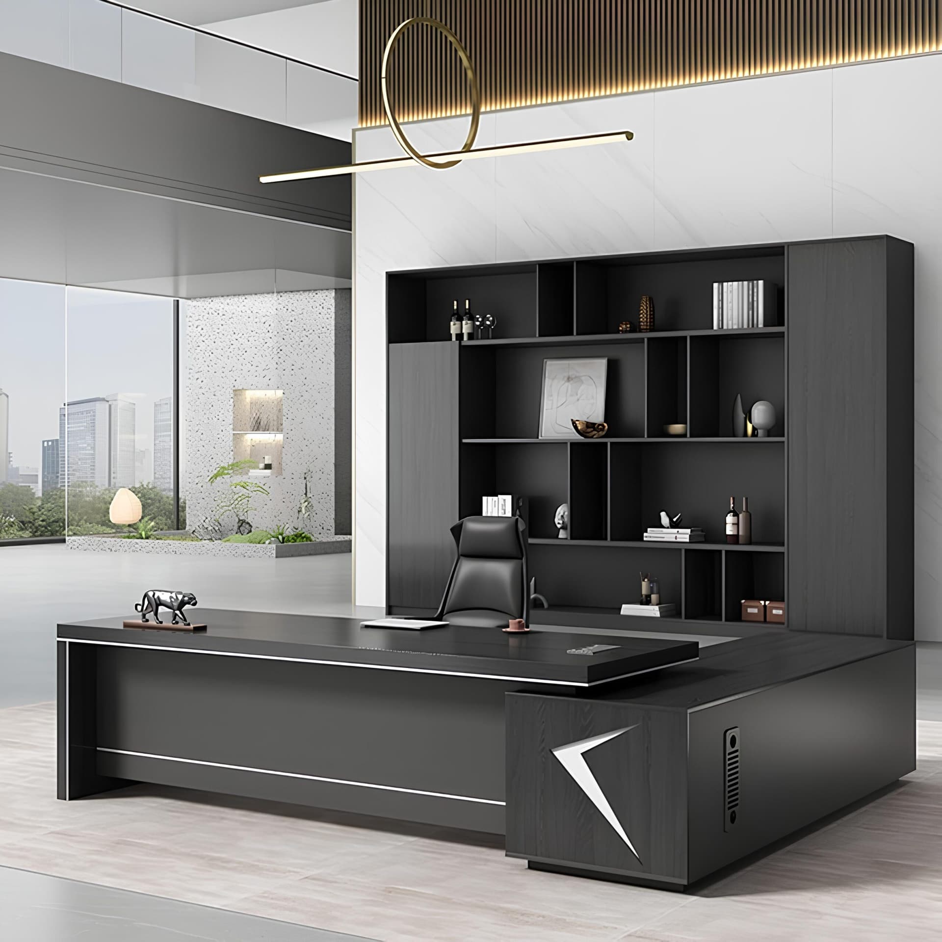 Modern LShape Executive Office Desk